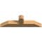 Ekena Millwork Portland Smooth Timber Gable Bracket, Western Red Cedar, 48"W x 14"H x 5 1/2"D x 5 1/2"F, 7/12 Pitch GBW048X14X0606POR00SWR - alternate 3